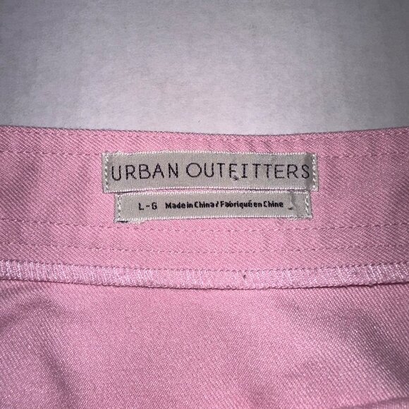 Urban Outfitters Baby Pink Uniform Cheerleader Skirt Side Zip Womens Large - Picture 4 of 8